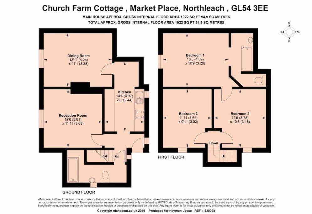 Church Farm Cottage 첼튼엄 외부 사진